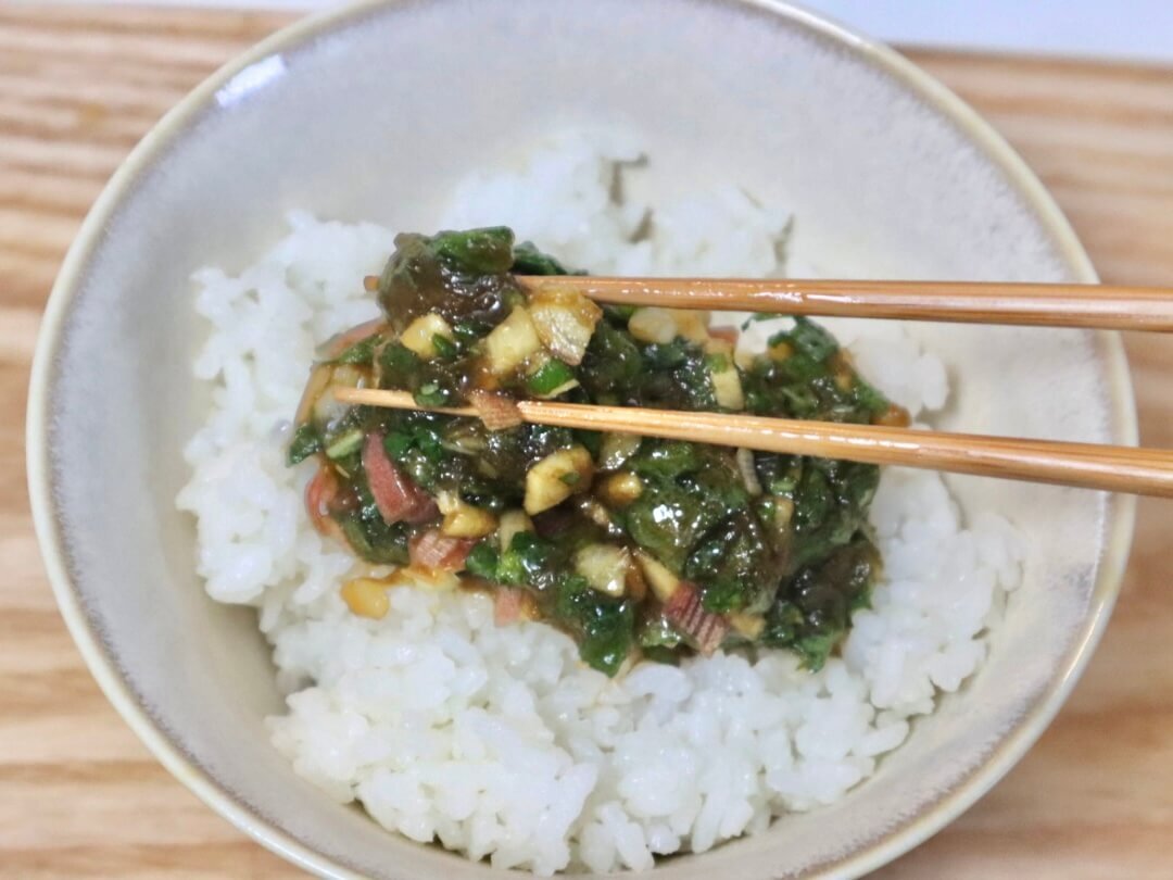 大葉と薬味の米油漬け