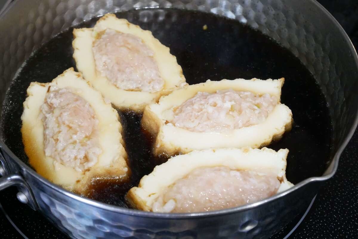 厚揚げの射込み煮