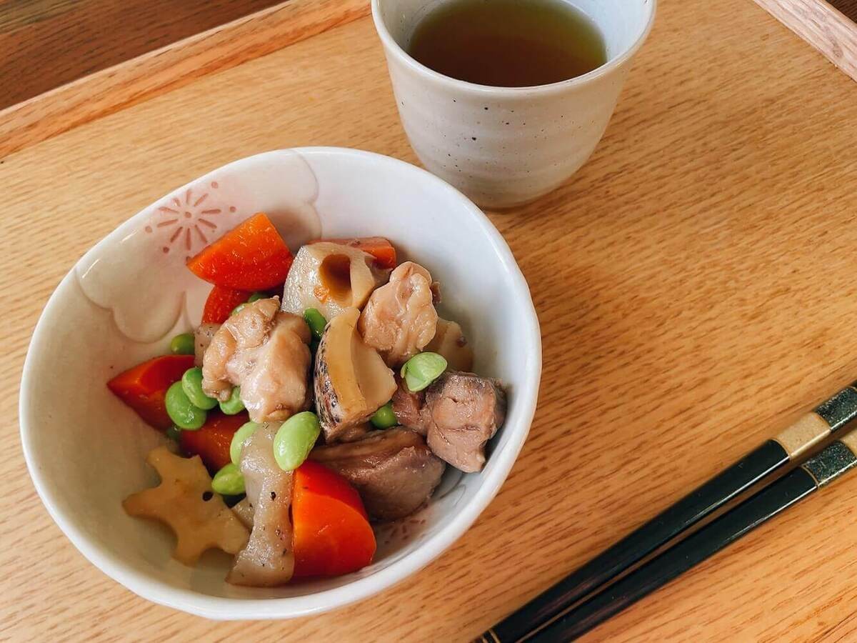 キッコーマン「レンジで簡単！筑前煮」のレシピ