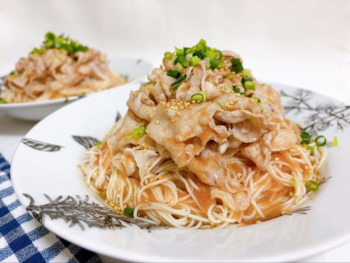 かねふく公式「明太豚しゃぶそうめん」のレシピ