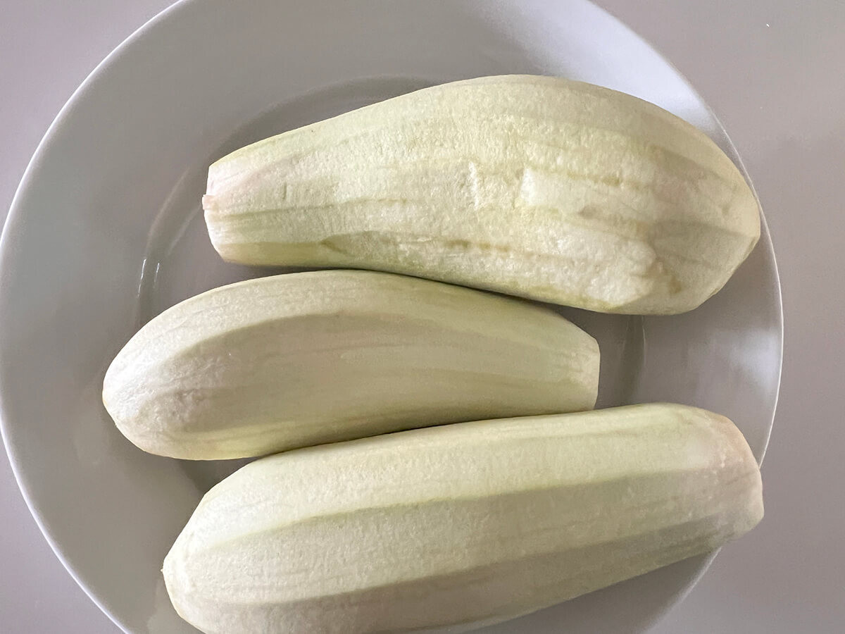 大原千鶴さん「レンチンなすのかば焼き」のレシピ