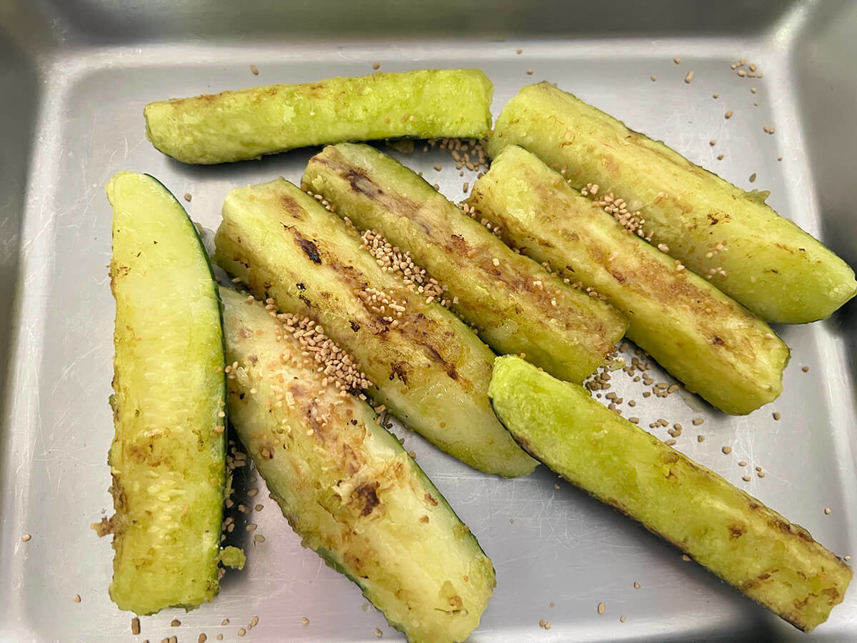 ズッキーニのカレー唐揚げ
