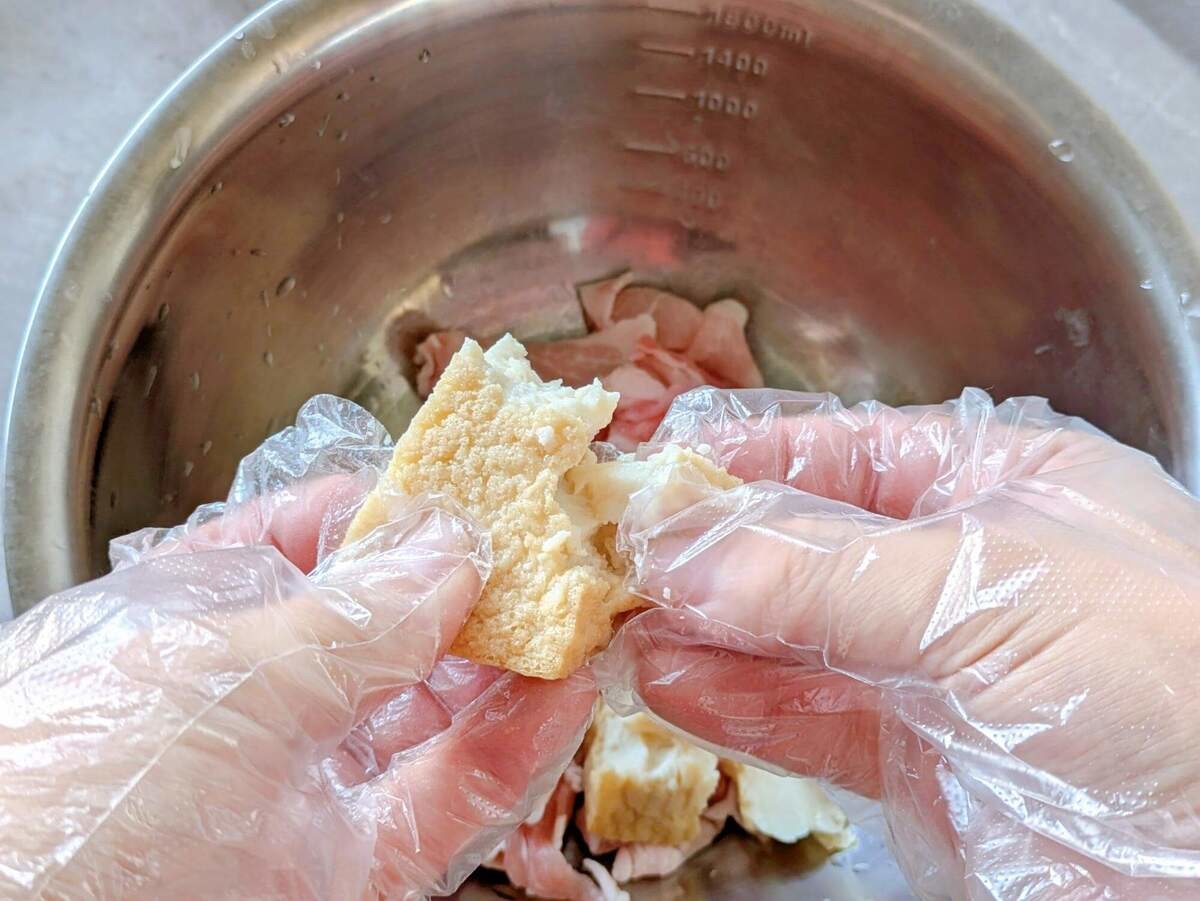 キッコーマン「厚揚げでふわふわ！豚こまバーグ」