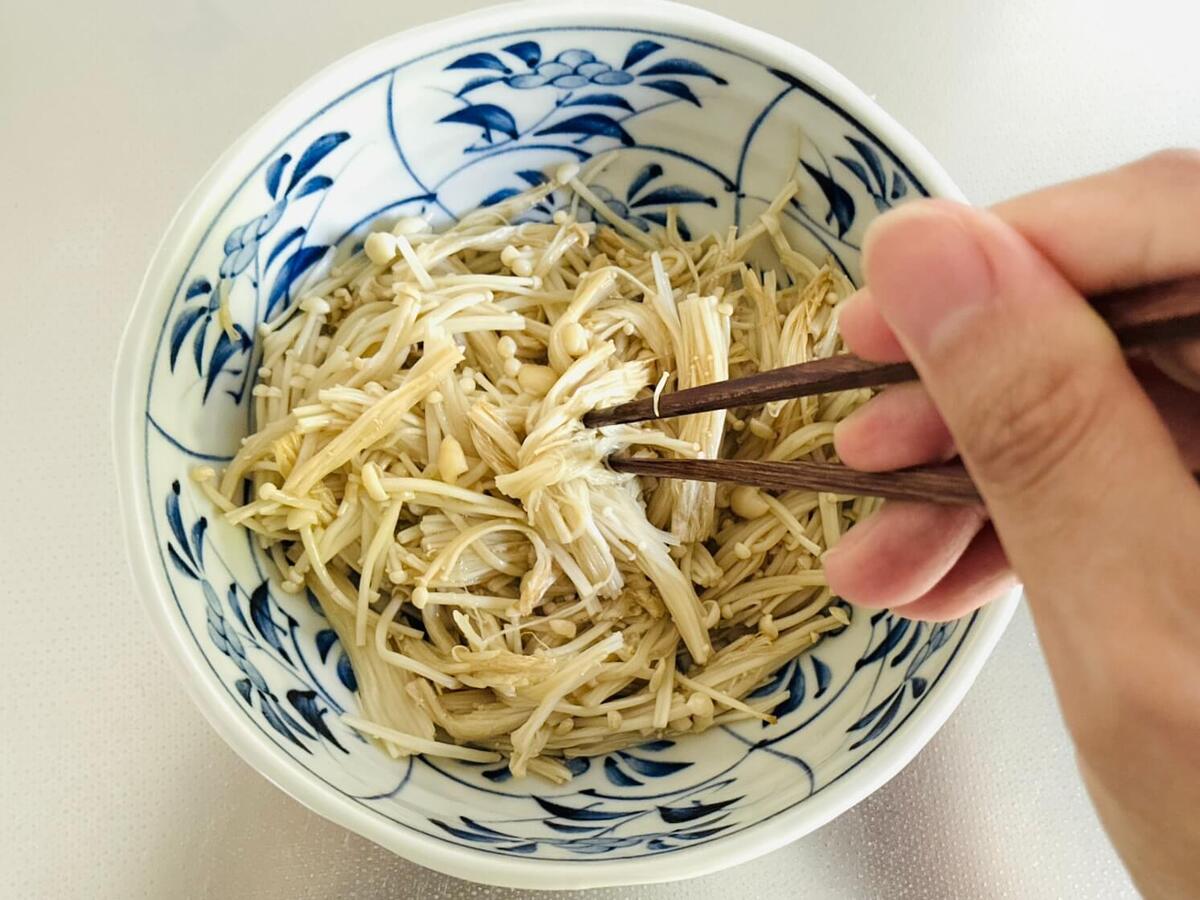 えのき茸の韓国のりあえ