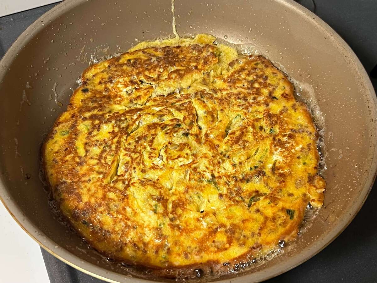 肉そぼろの卵焼き