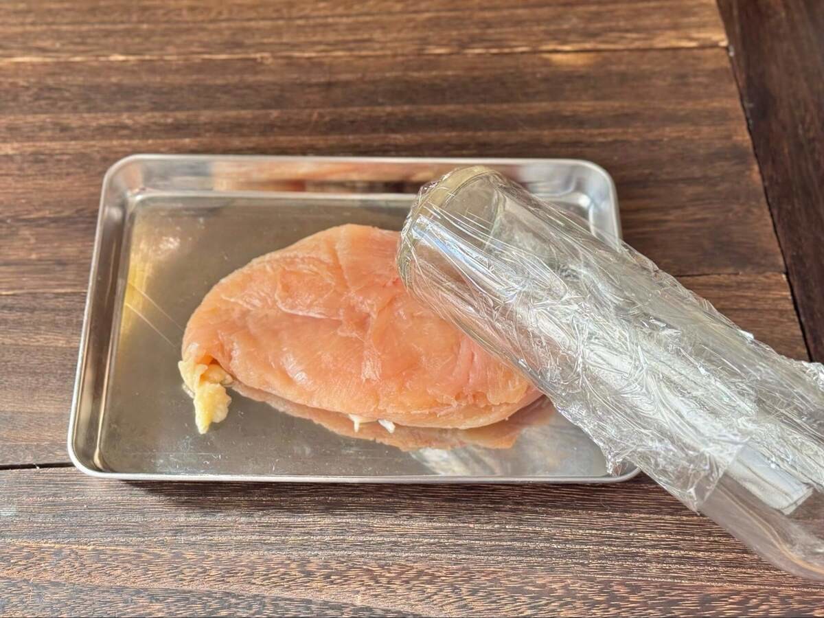 三國清三さん「鶏むね肉のにんにくレモンクリーム」