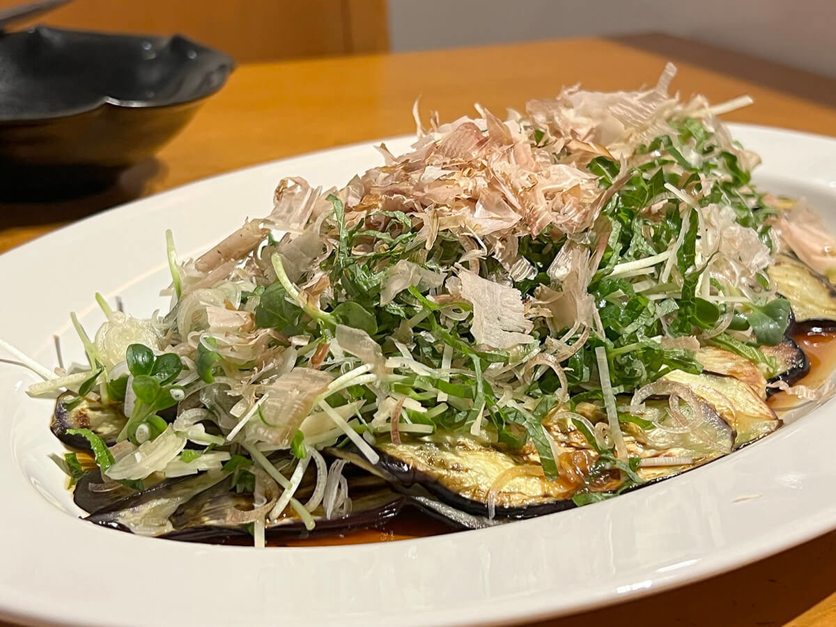 ナスのたたき