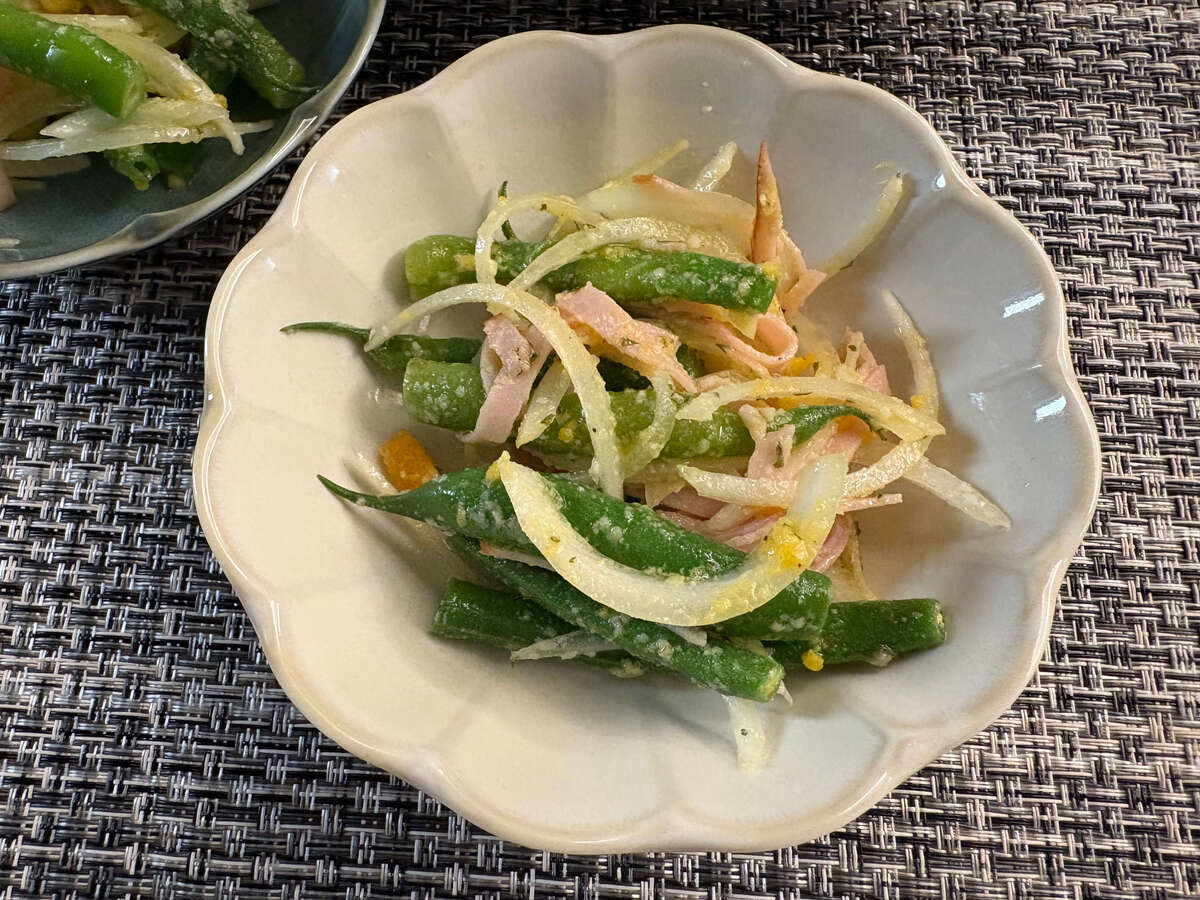 土井善晴さん「さやいんげんのサラダ」