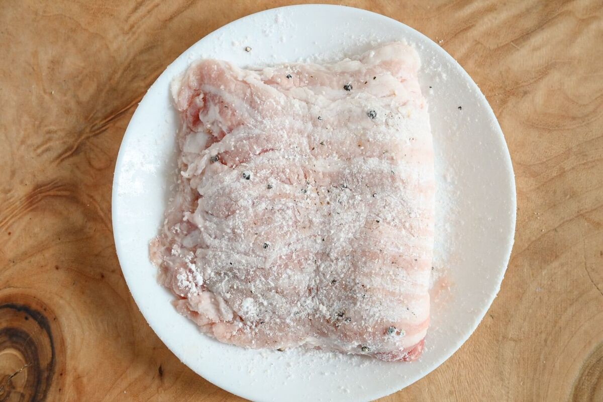 豚バラ肉の大葉チーズ
