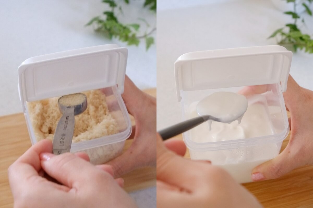 セリアのキッチン便利グッズ（1）「ムダゼロ　調味料ボトル」