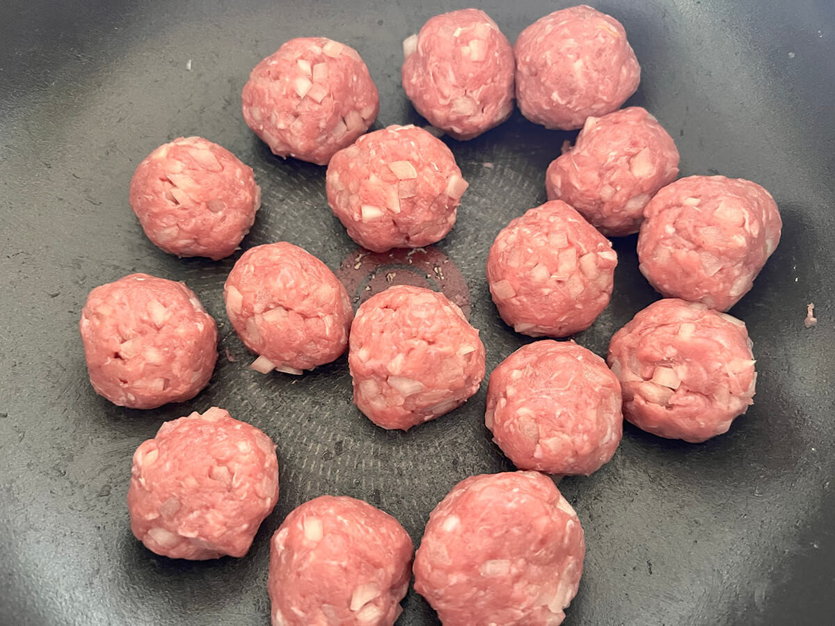 フライパン1つで!アニメみたいなミートボールスパゲッティ