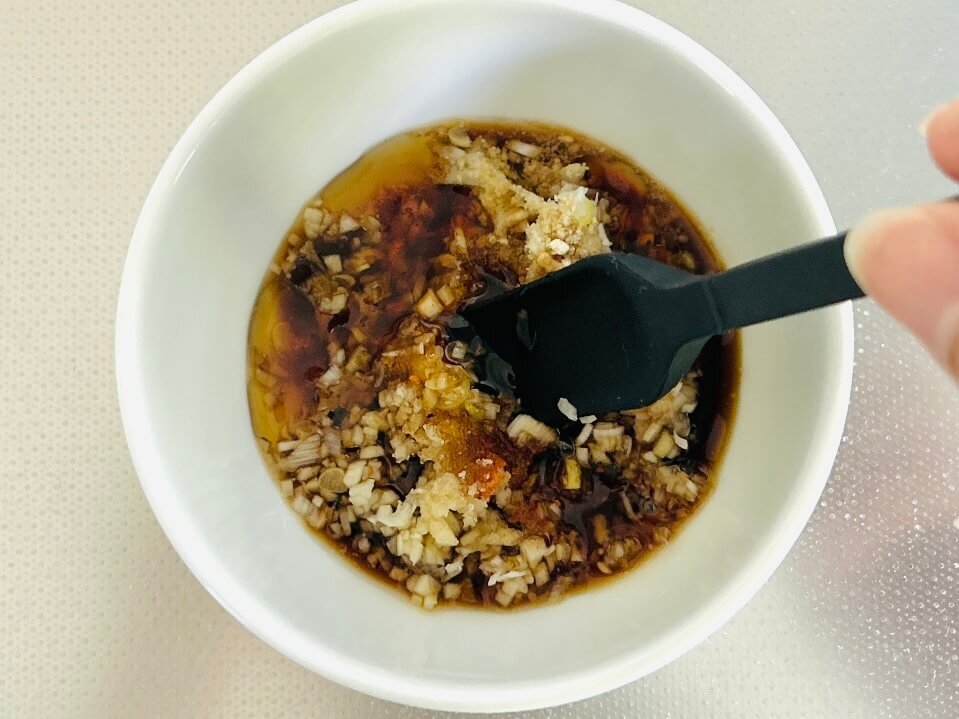 「香味ねぎソースがけギョーザ」