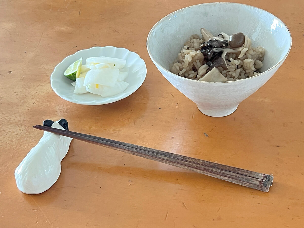 栗原はるみさん「きのこの炊き込みご飯」