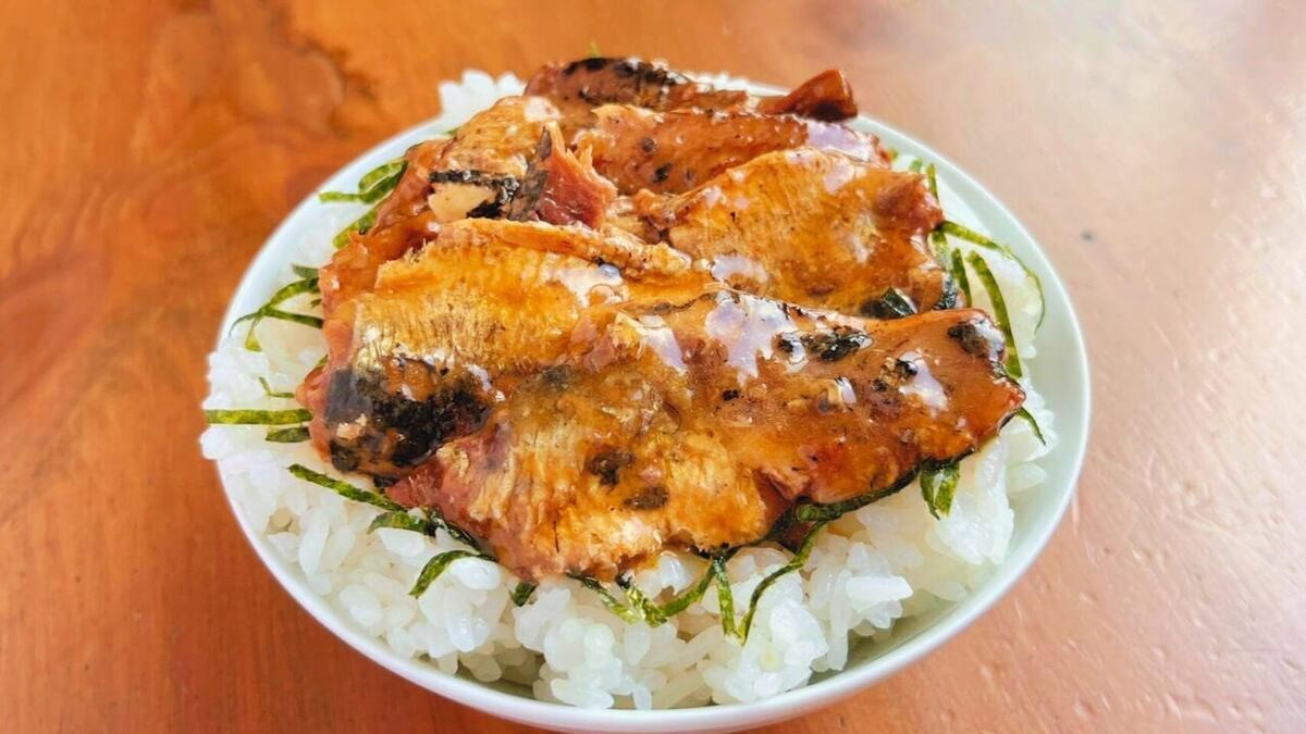 「いわしの蒲焼き丼」