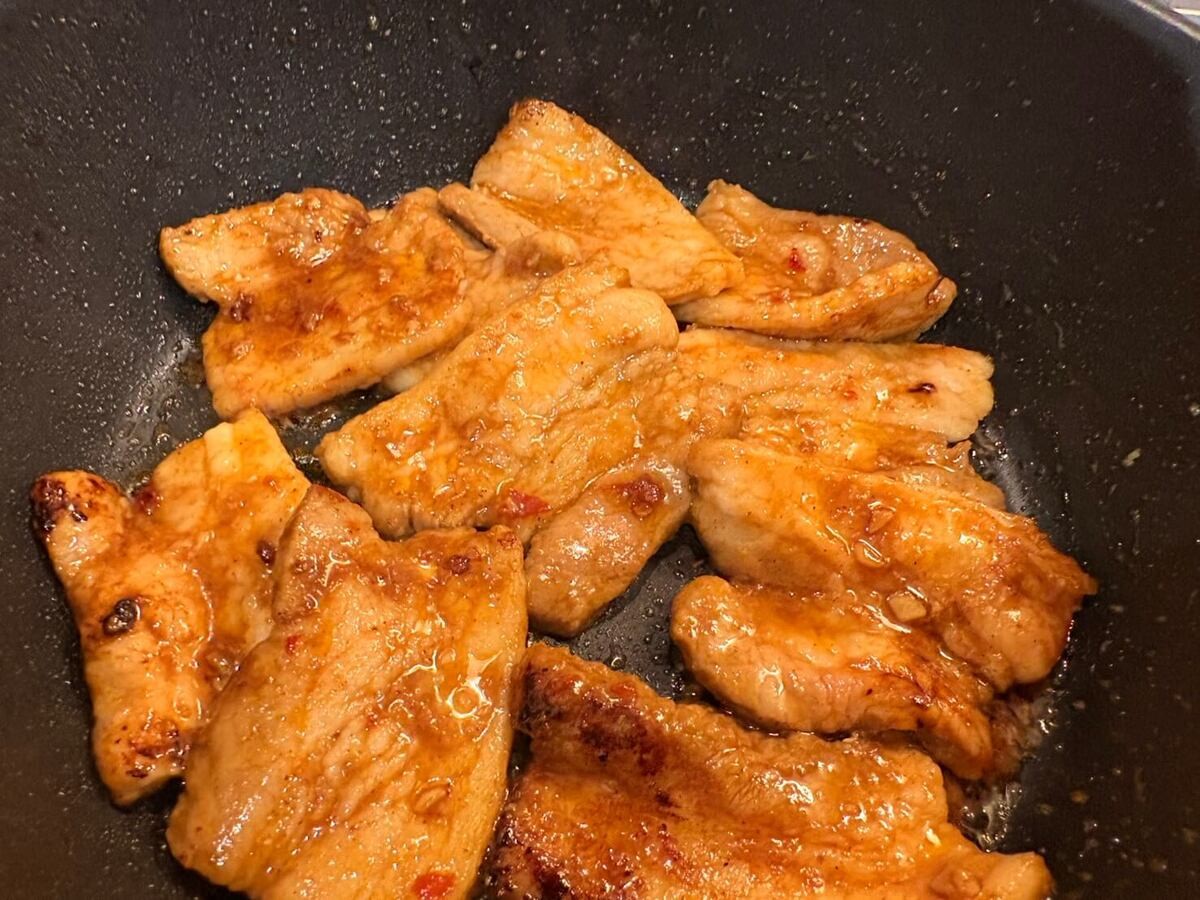 豚バラの中華風焼肉