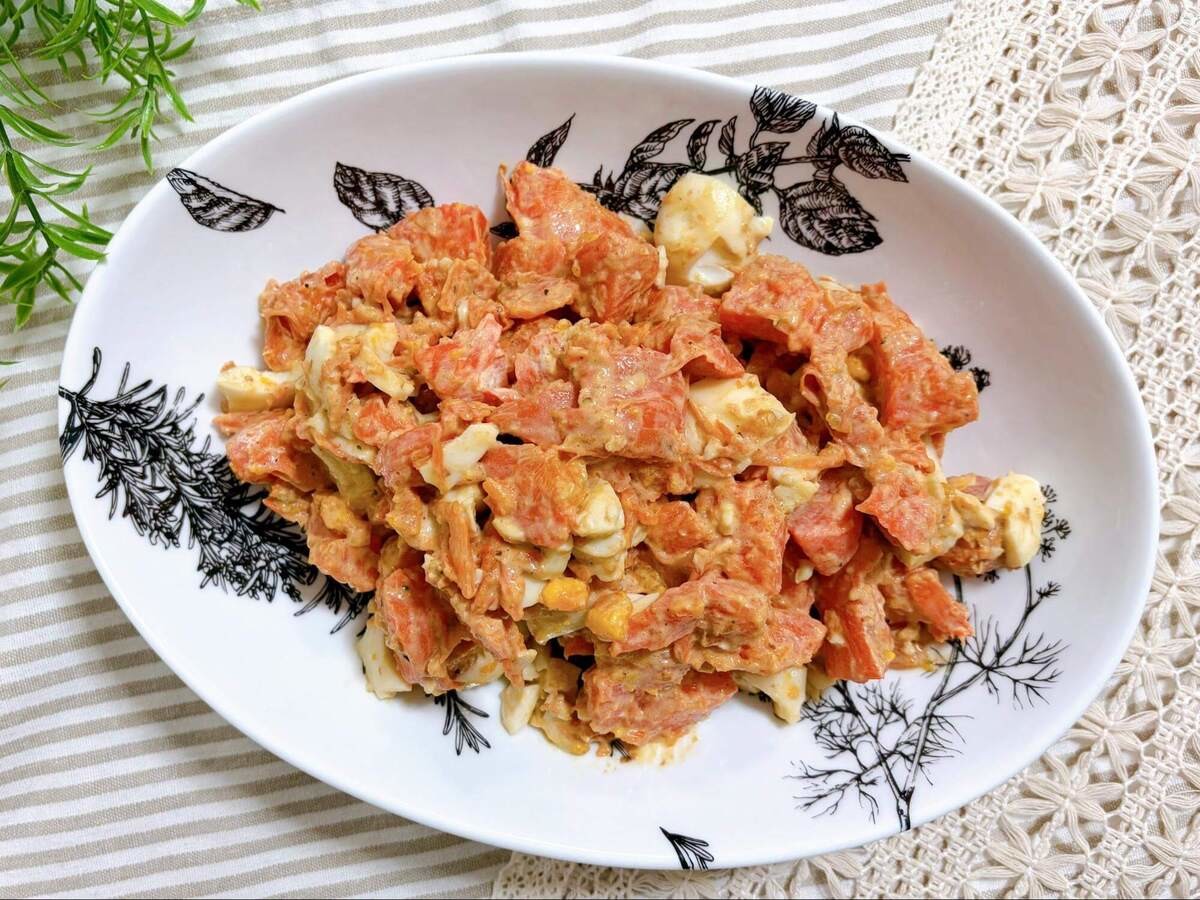 まりこさん「まるごとにんたまサラダ」