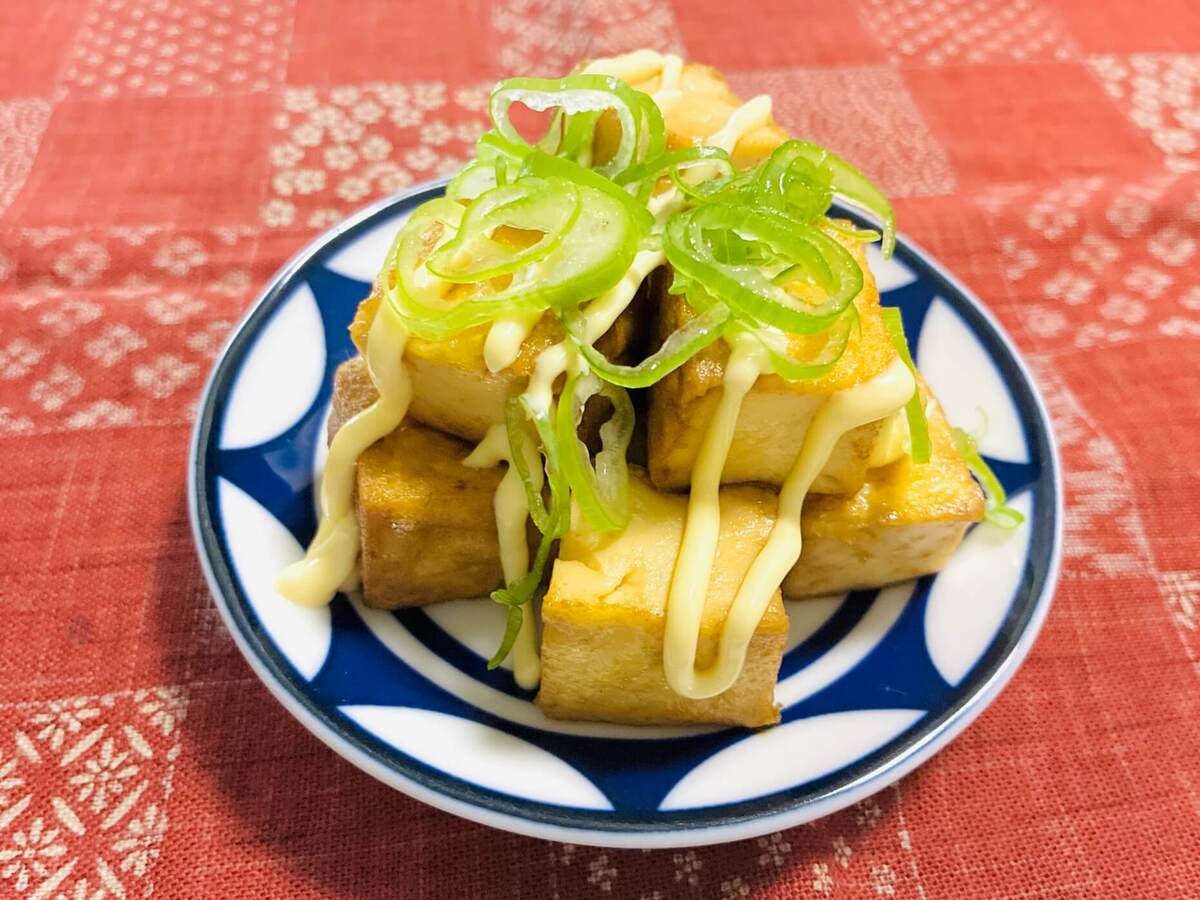 厚揚げのマヨポン焼き