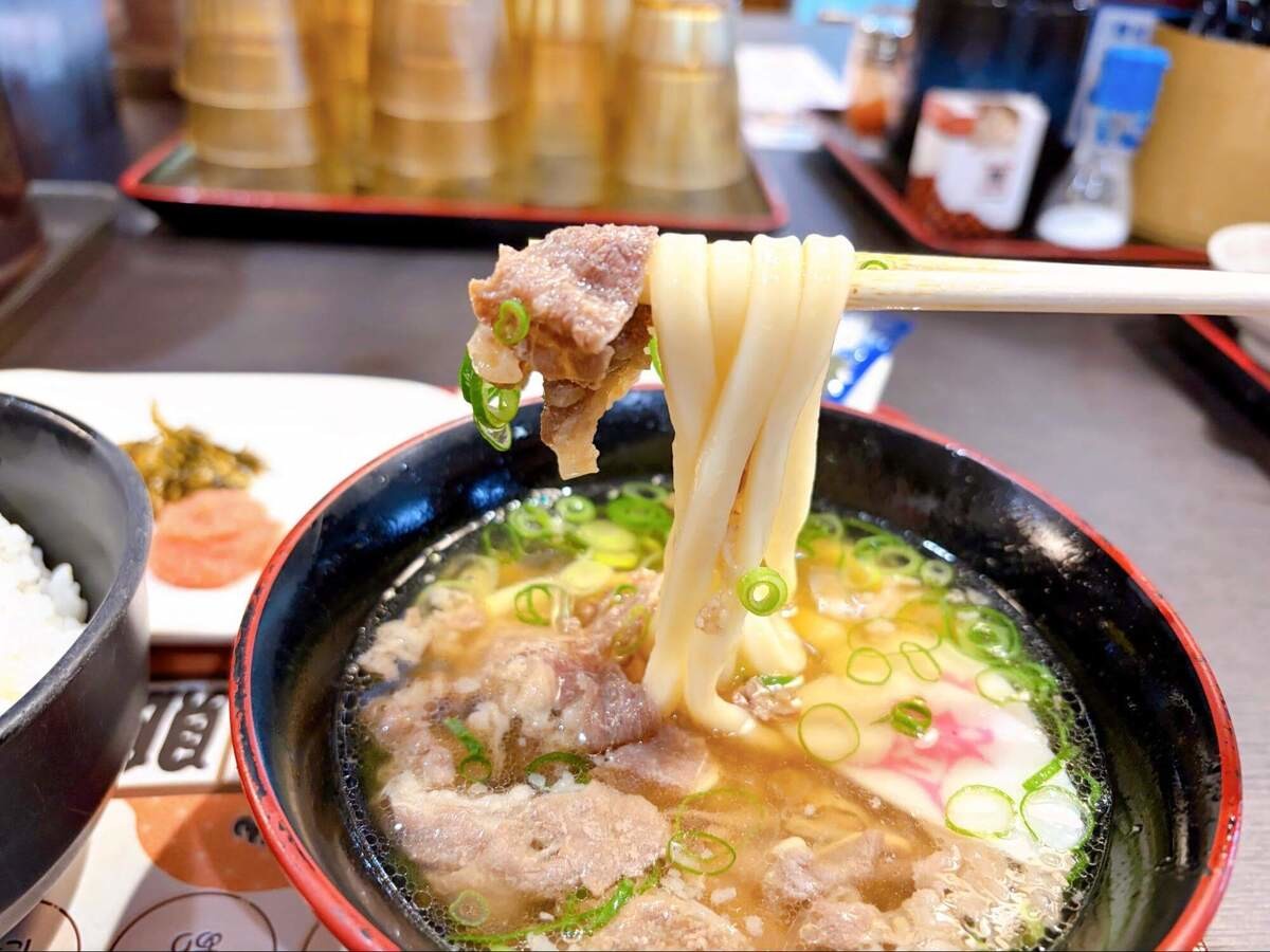 肉ごぼ天うどん