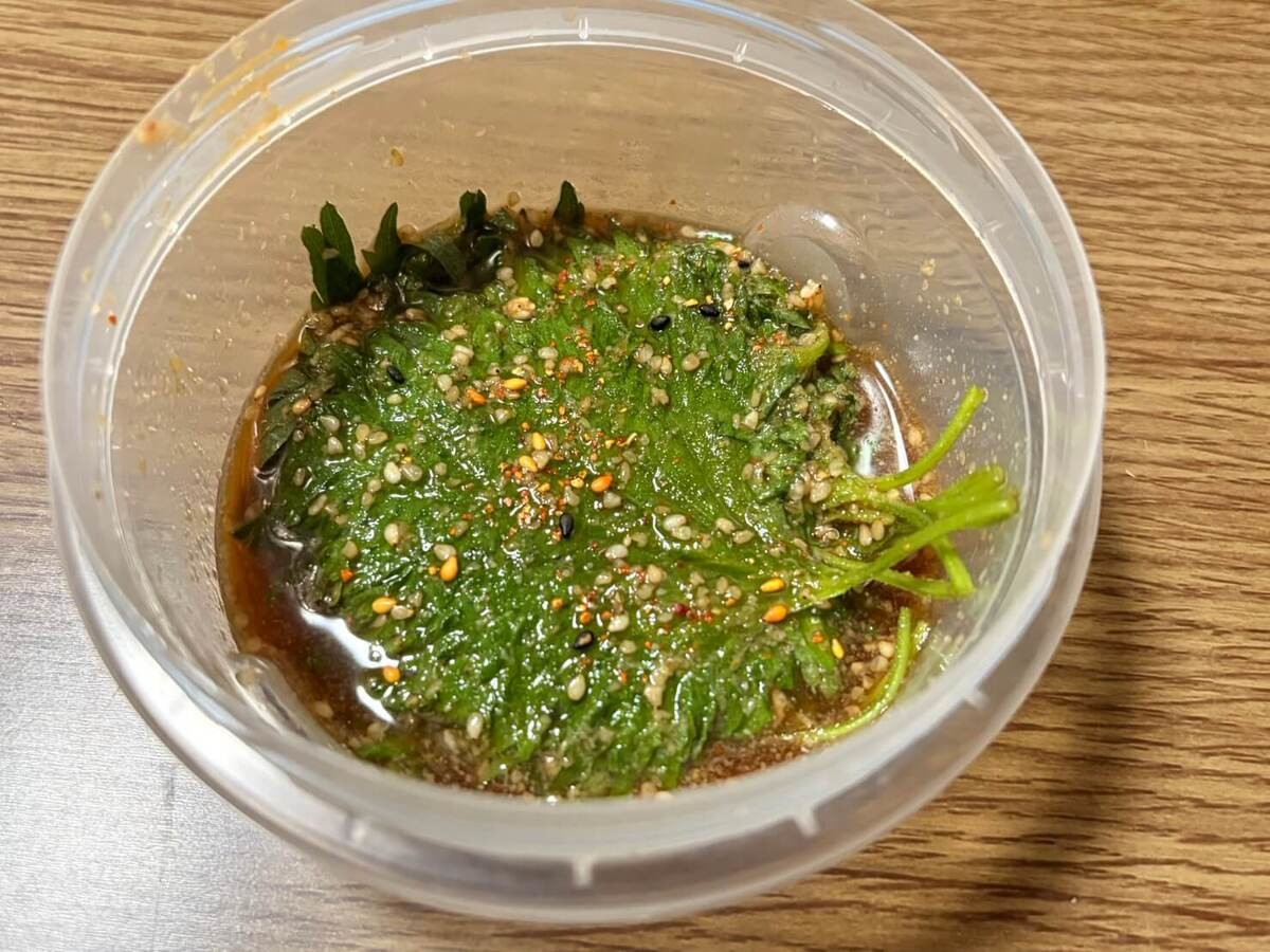 青じそのしょうゆ漬け