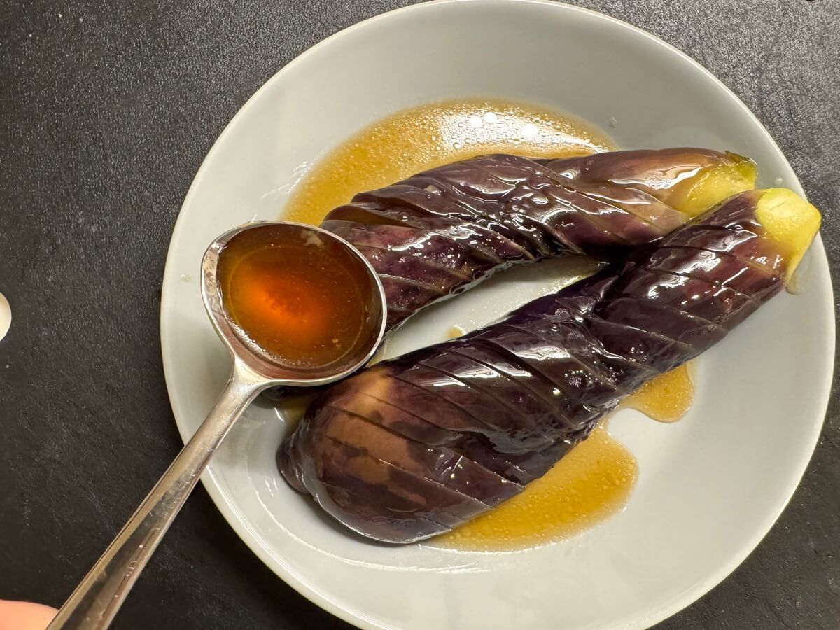 レンチン5分 なすの煮浸し