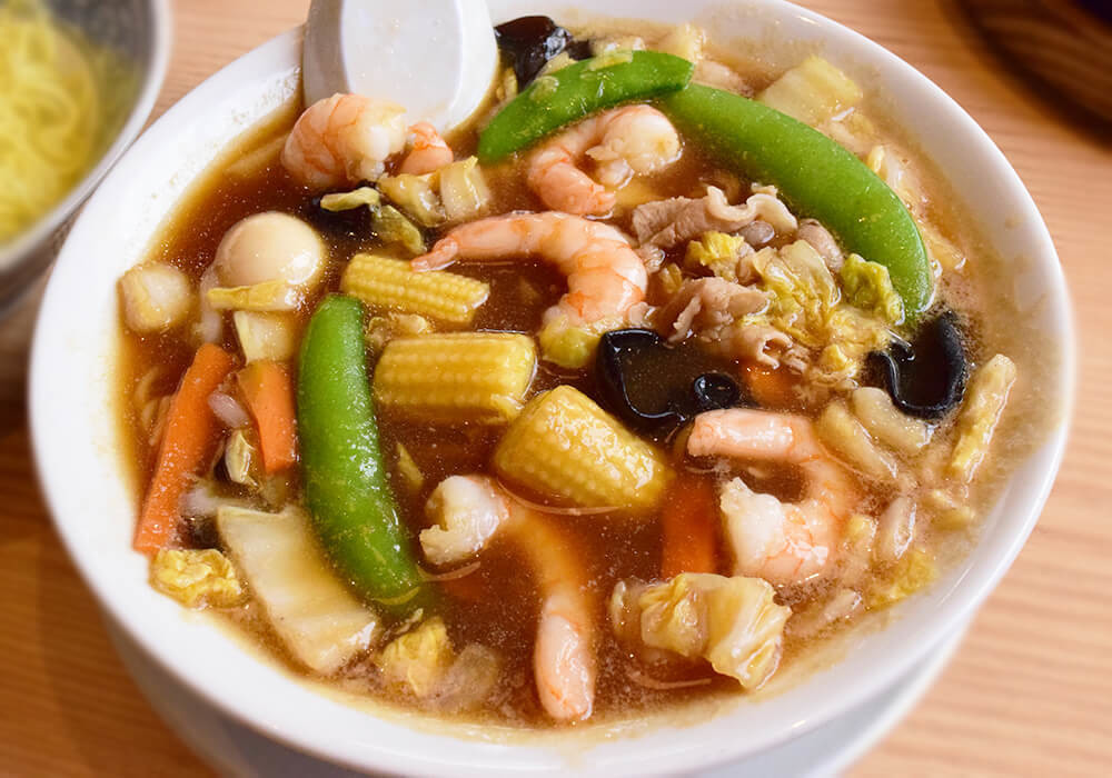 丸源ラーメン「海老五目そば」