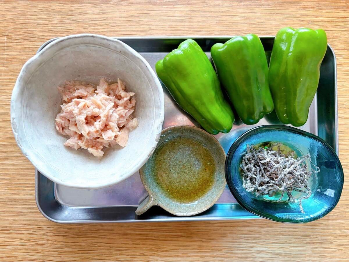塩こんぶで無限ピーマン