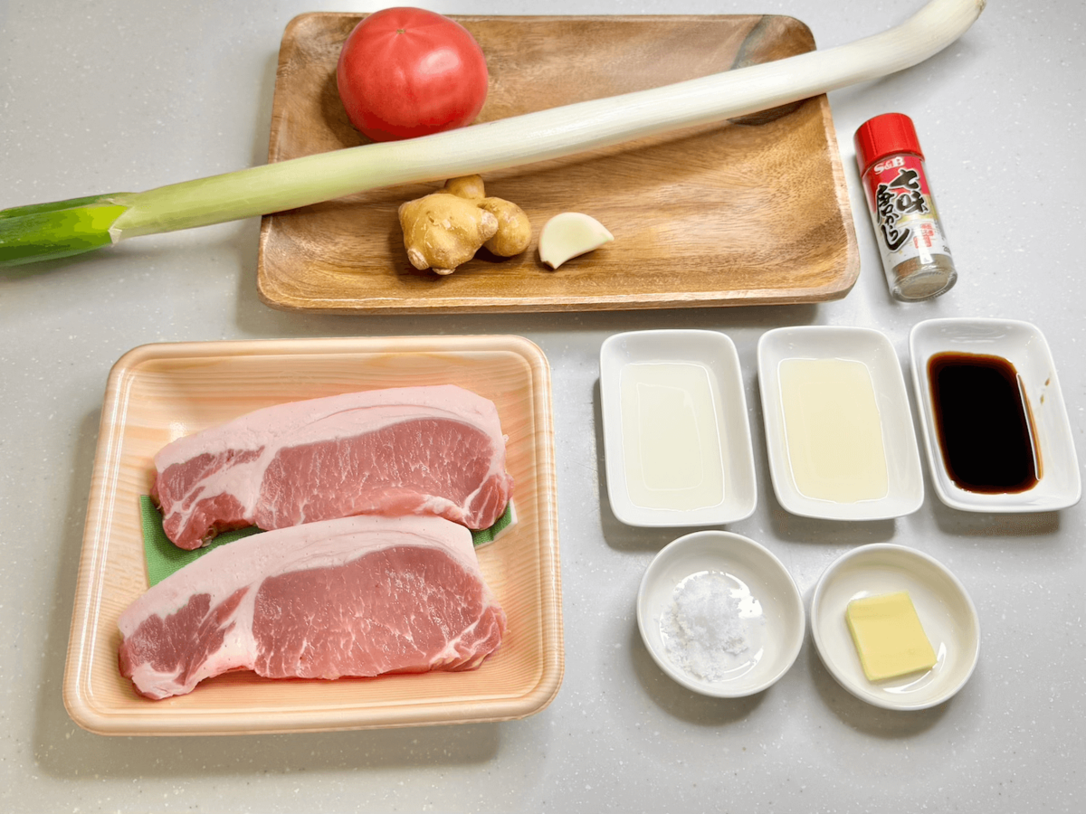 GACKTさん「生姜焼き風ポークステーキ」