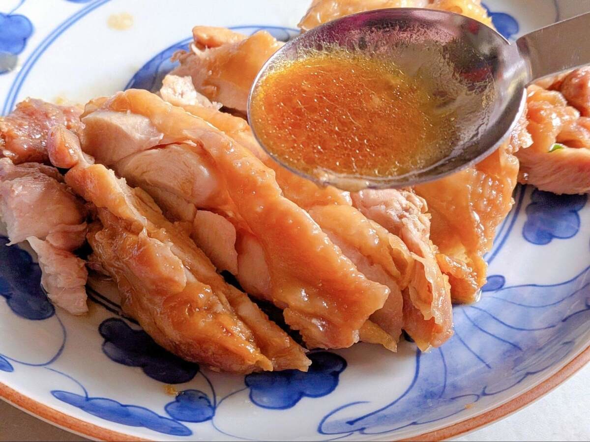 山本ゆりさん「解凍不要！レンジで鶏チャーシュー」のレシピ