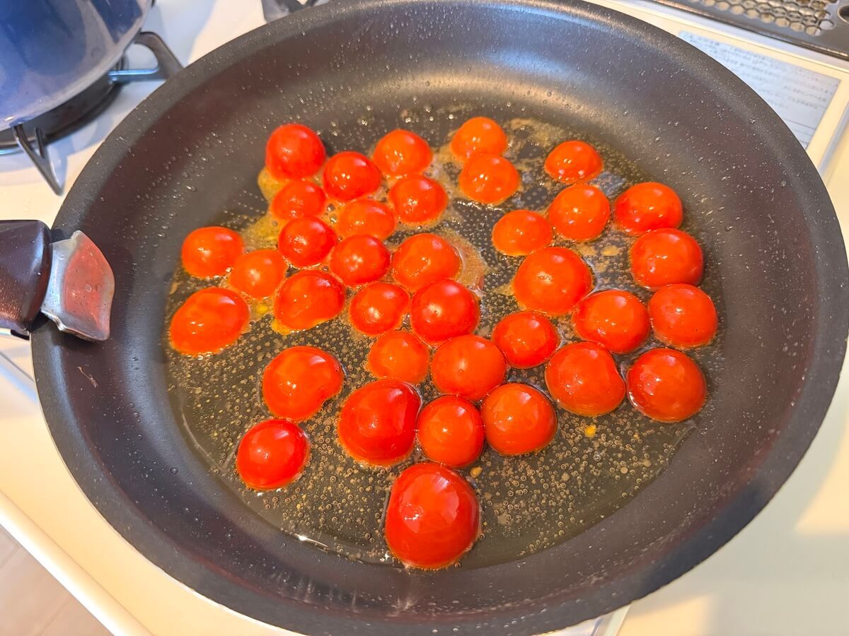 弓削啓太さん「トマトと卵のスパゲッティ」