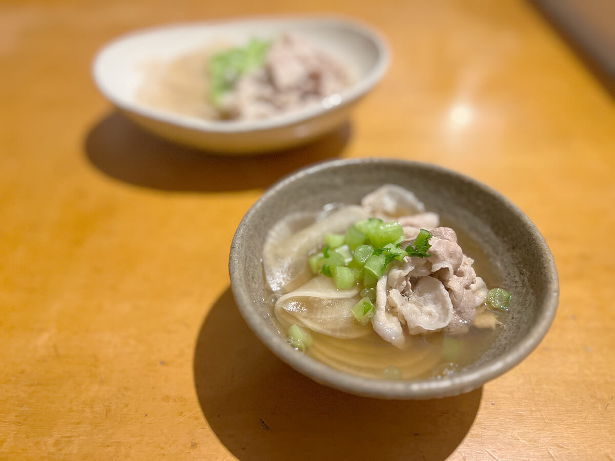 ひらひら大根と豚バラのさっと煮