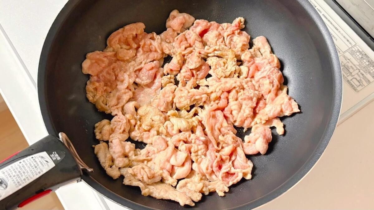 脱サラ料理家ふらお「豚こまのマヨぽん焼き」