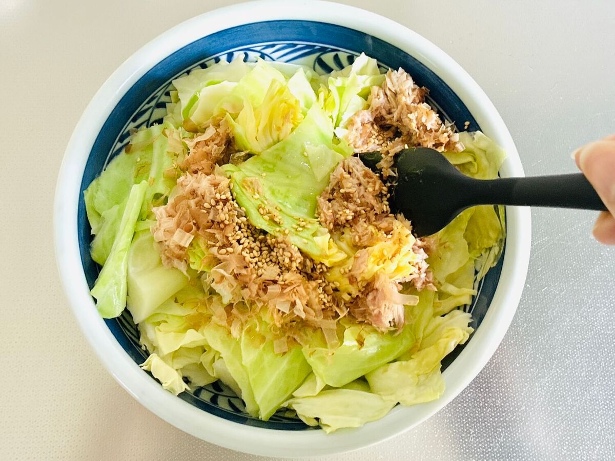 ミツカン公式「レンジで！無限キャベツ」のレシピ