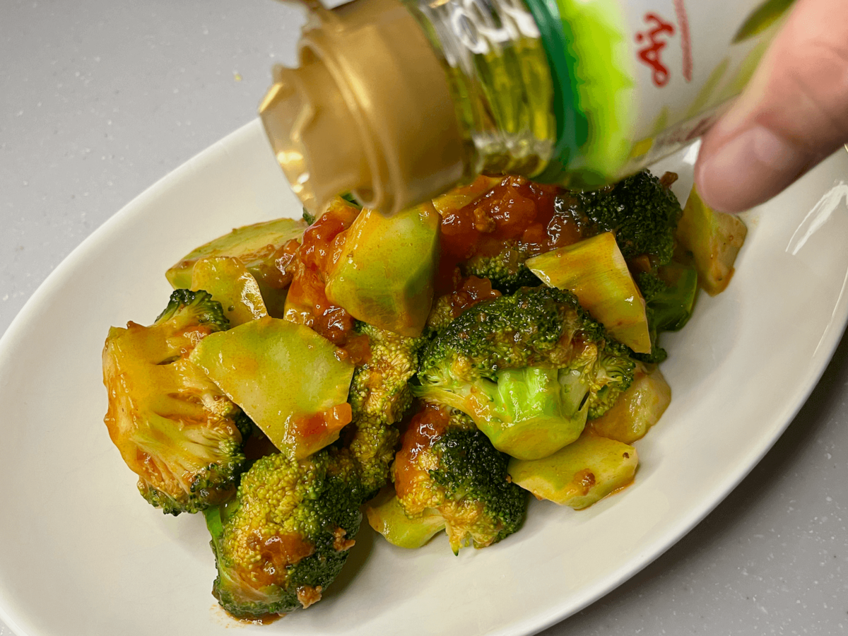 ブロッコリーのソテーミートソース
