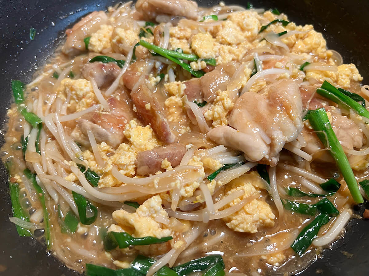 しっとり鶏のニラたま