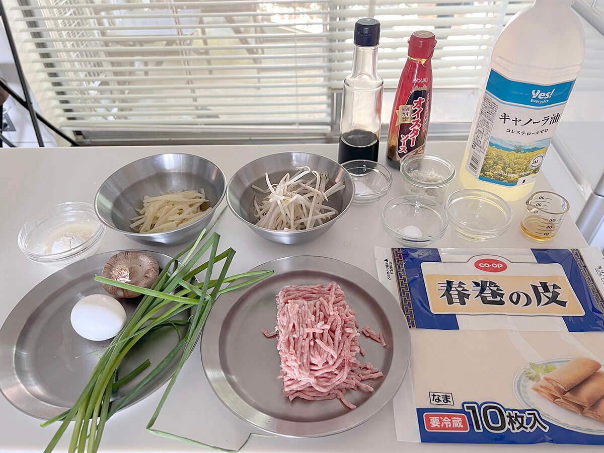 DAIGOも台所「豚挽き肉ともやしの春巻」