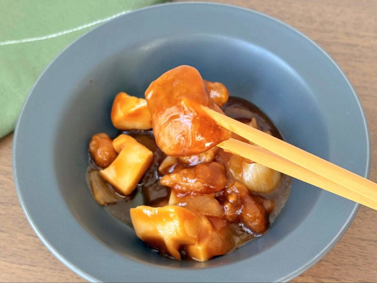 酸味がまろやかな酢豚