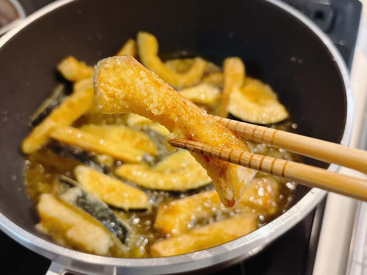 まりこさん「フライドかぼちゃ」