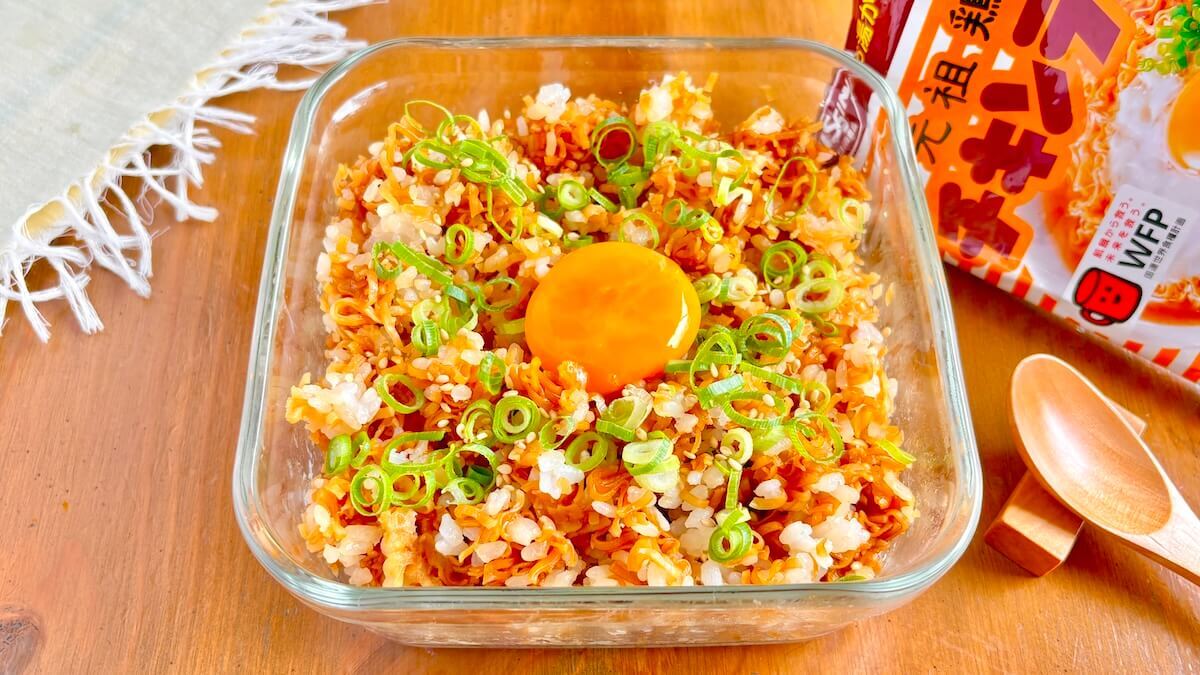 「チキンラーメン炒飯風」のレシピ