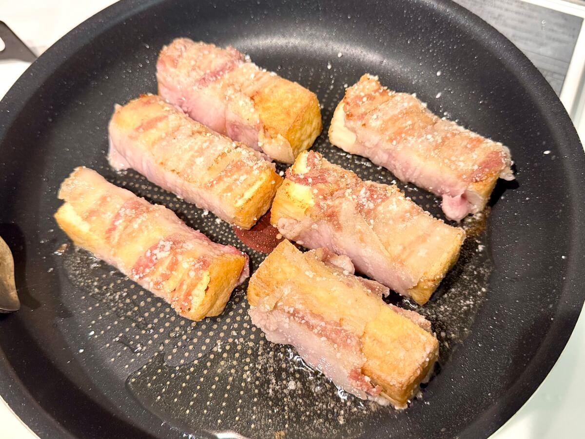 まるみキッチンさん「厚揚げと豚バラの角煮風うま煮」