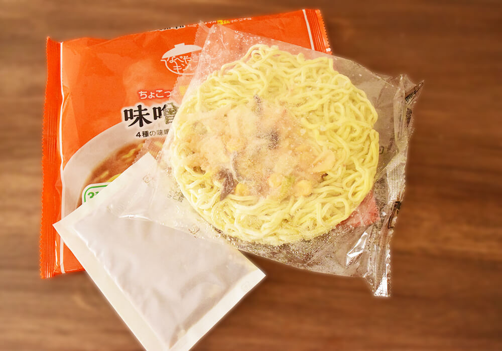 コスモス薬局専売品「キンレイ ちょこっと野菜味噌ラーメン」