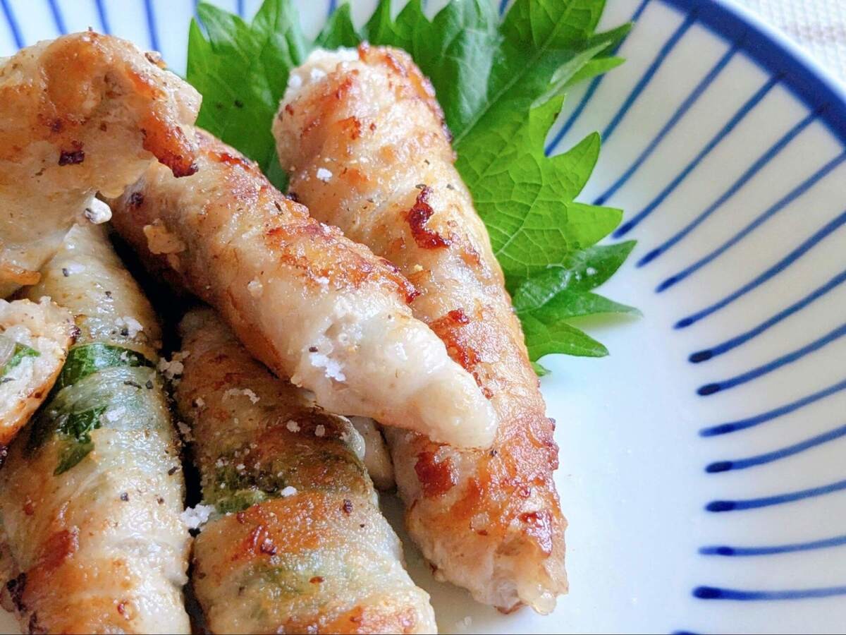 UMAMITable /女将のおうちご飯さん「みょうがの豚巻き」