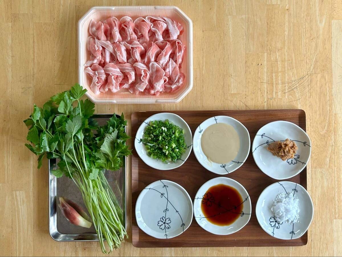 和田明日香さん「​たっぷり薬味の豚しゃぶ」