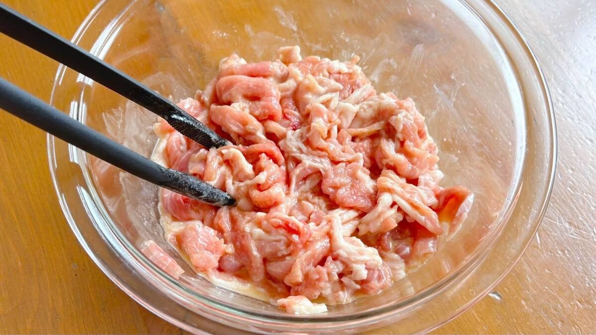 豚こまのしっとり中華焼き