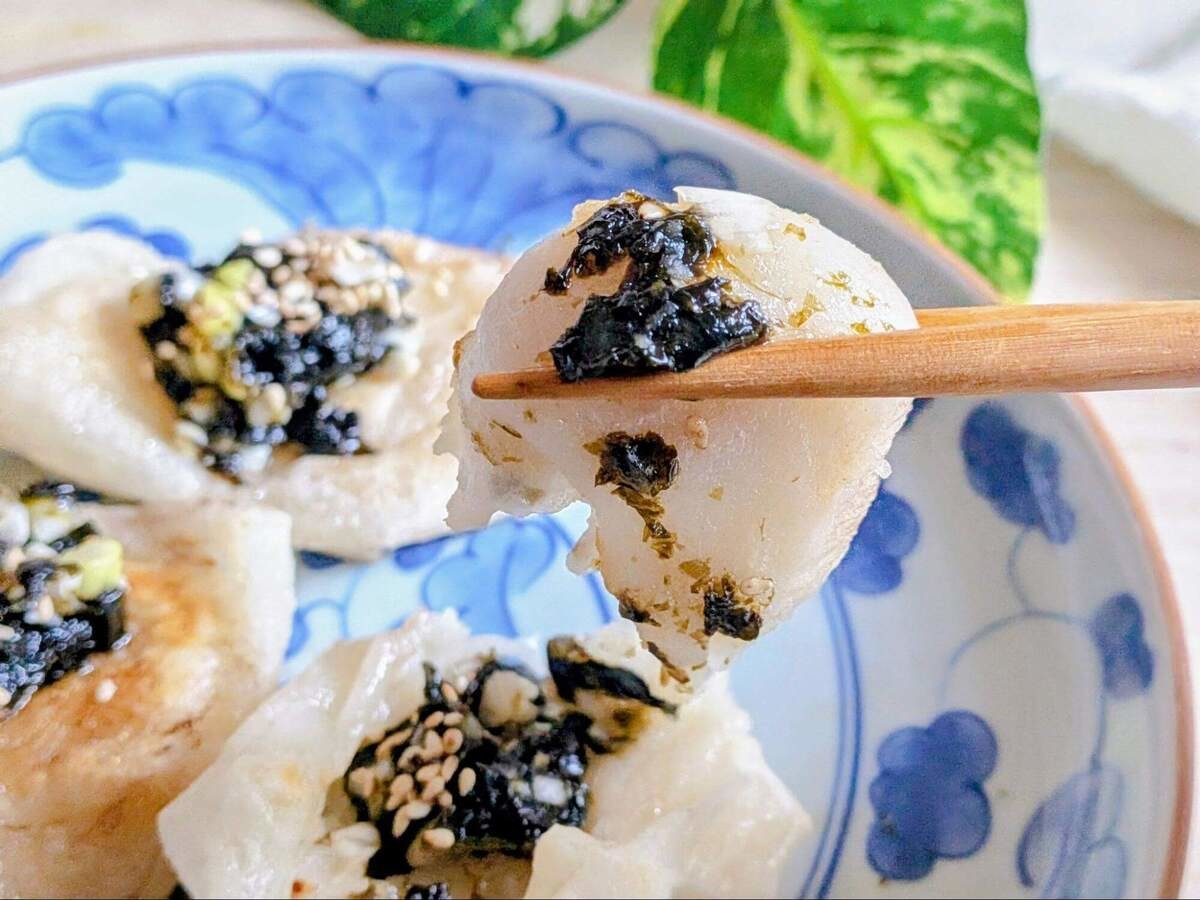 笠原将弘さん「お餅のバター焼き のりねぎソース」のレシピ