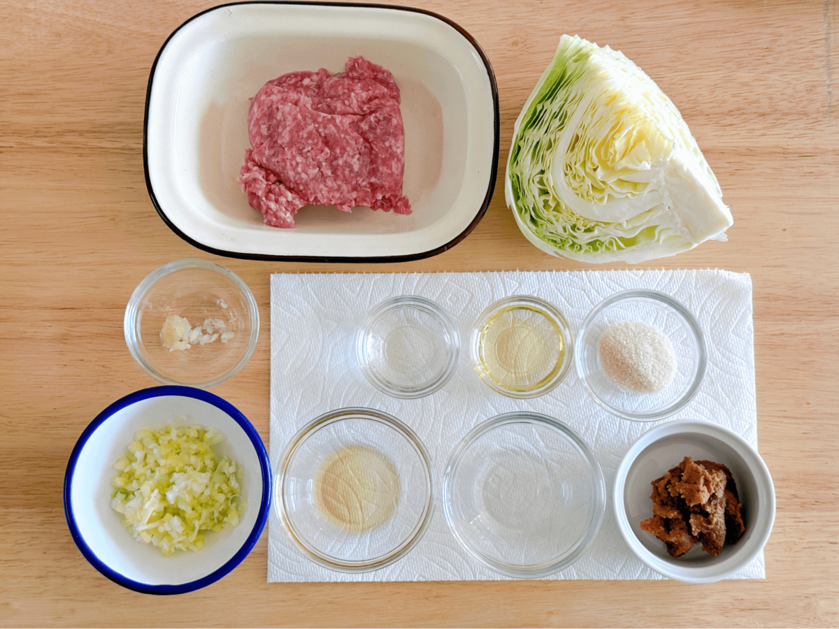 大庭英子さん「キャベツの肉みそがけ」