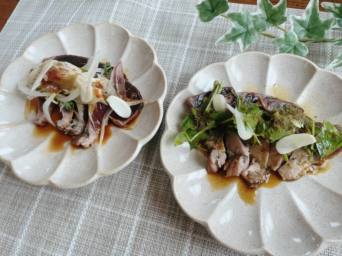 カツオのたたき 和風＆エスニック