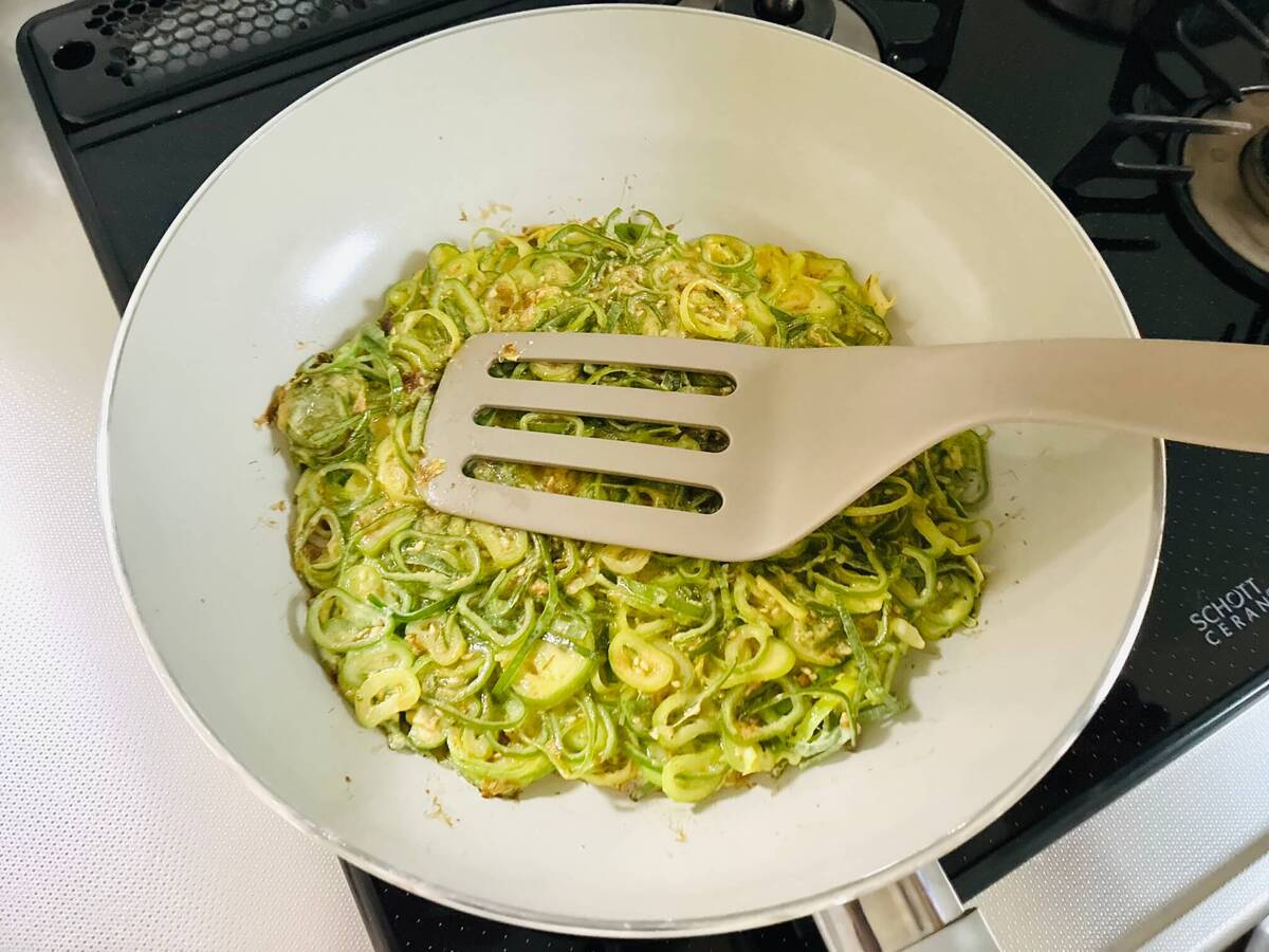 ねぎの青い部分のチヂミ風