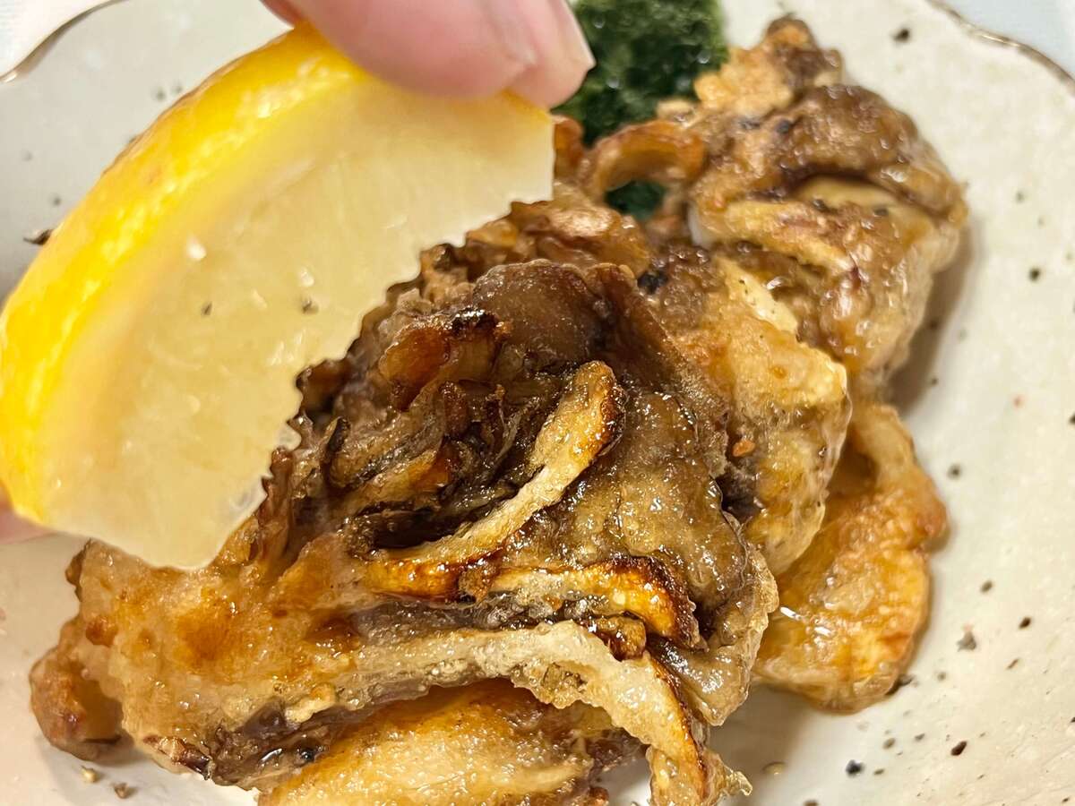 まいたけのカリカリ唐揚げ
