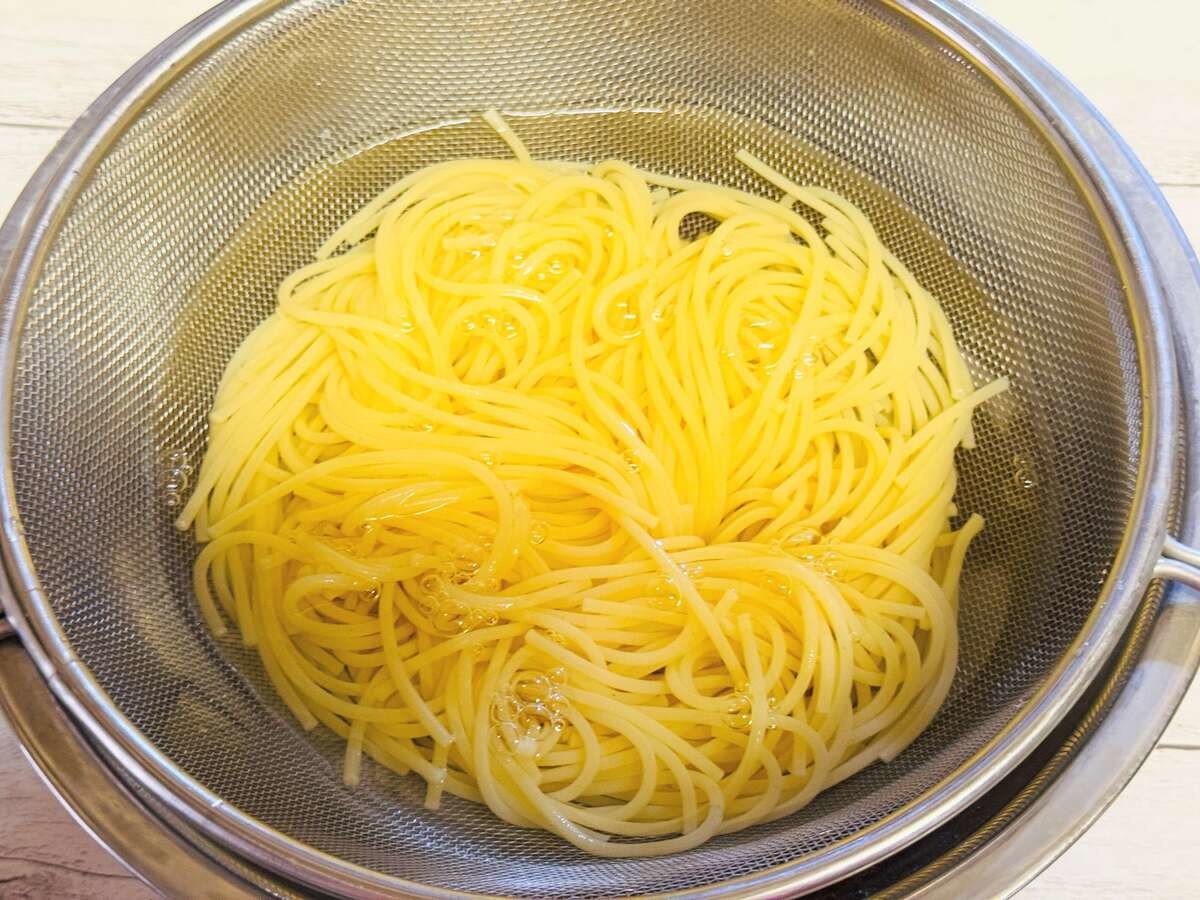 冷製トマトマヨクリームパスタ