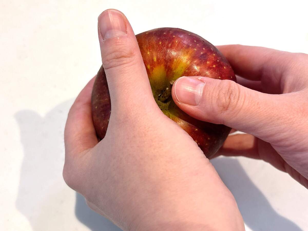 りんご……手で割るの!?